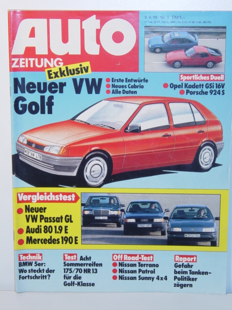 AUTO ZEITUNG, Heft 8, 9. April 1988