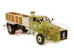 Willeme WR8 Type LD 810 DL Michelin, Modell 1959, schilfgrün/lichtgrau/hell-rehbraun, 1:43, Norev, m