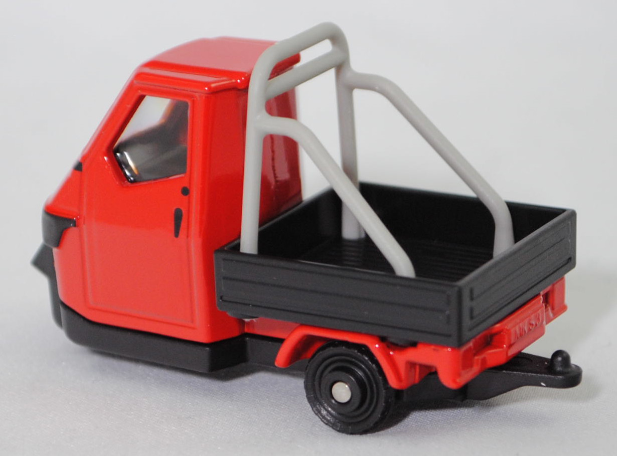 00000 Ape 50 2T E4 Cross Country (Typ E4, Modellcode E33M000040, Facelift 2019, Modell 2019-), verkehrsrot/schwarz/papyrusweiß, SIKU SUPER, 1:43, P29f