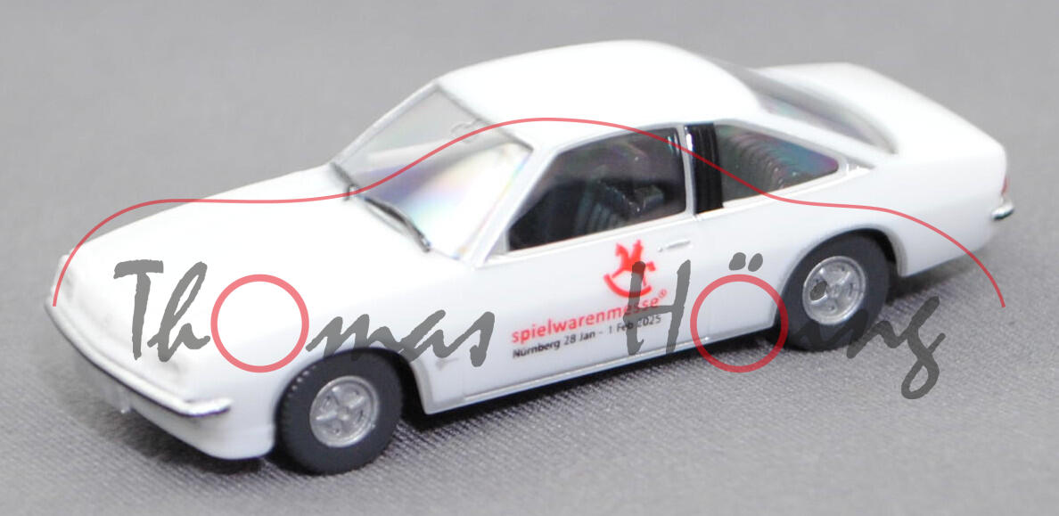 Opel Manta Berlinetta (2. Generation, Typ B, Facelift 1982, Modell 1982-1983), reinweiß, spielwarenmesse, Wiking, 1:87, mb (Limited Edition 2025)