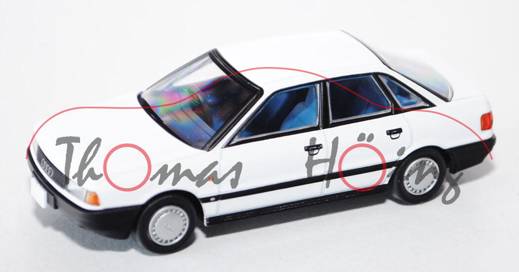 Audi 80 2.0E (B3, Typ 89), Modell 1988-1991, reinweiß, TOMYTEC, 1:64, mb