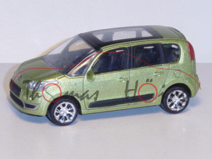 Citroen C3 Picasso, hell-grünmetallic, 1:50, Norev SHOWROOM, mb