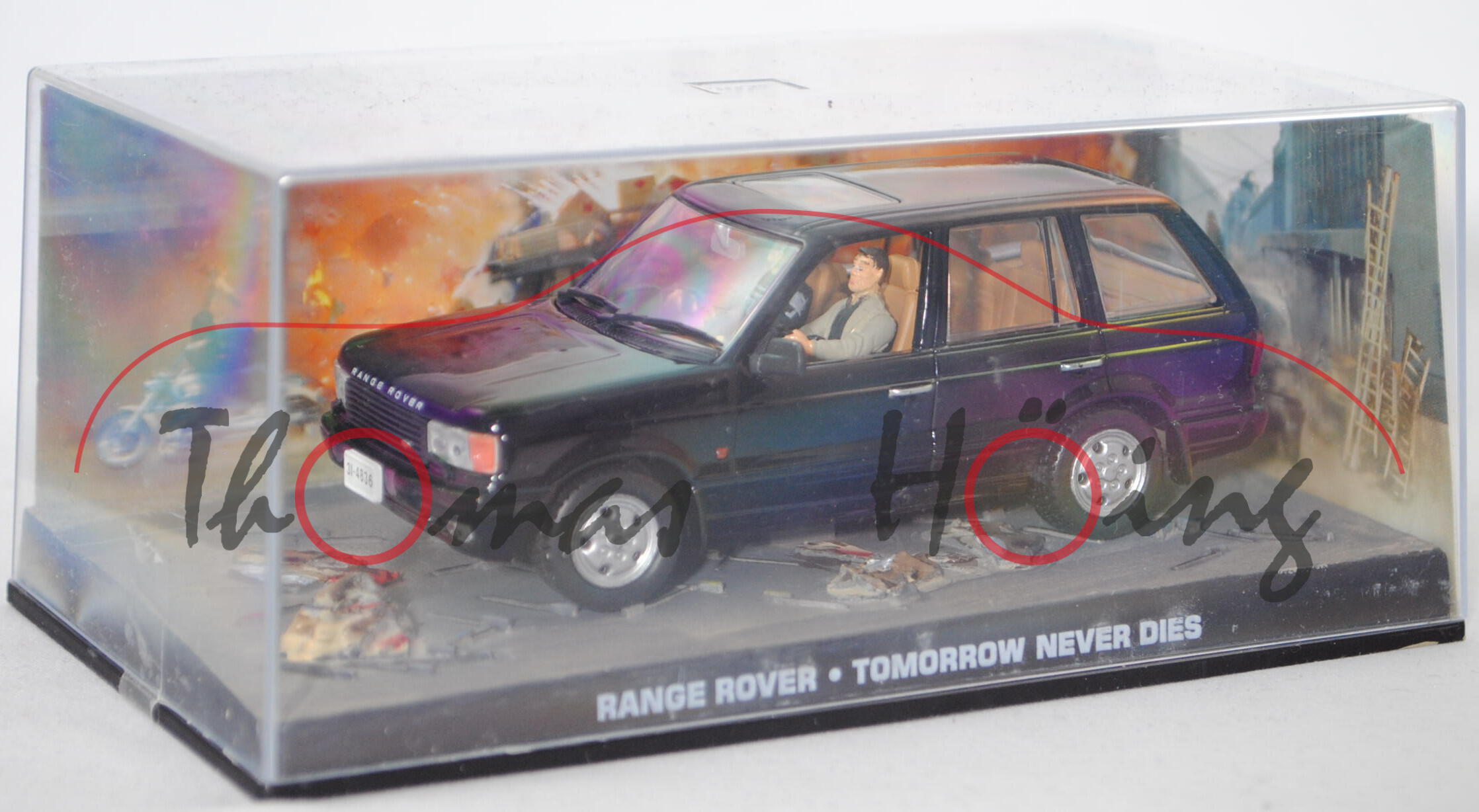 Range Rover (2. Gen., Typ P38A/LP, Mod. 94-98), schwarz, James Bond 007 - Der Morgen Stirbt Nie, mb