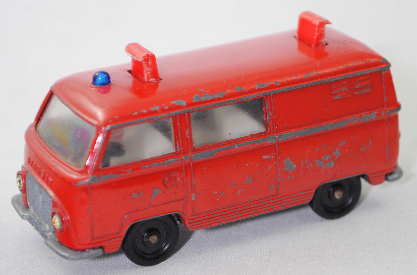 00009 Ford Taunus Transit TSF (1. Gen., Typ G7BT, Facelift 1961, Mod. 61-63) Feuerlöschfahrzeug, SIKU, 1:60