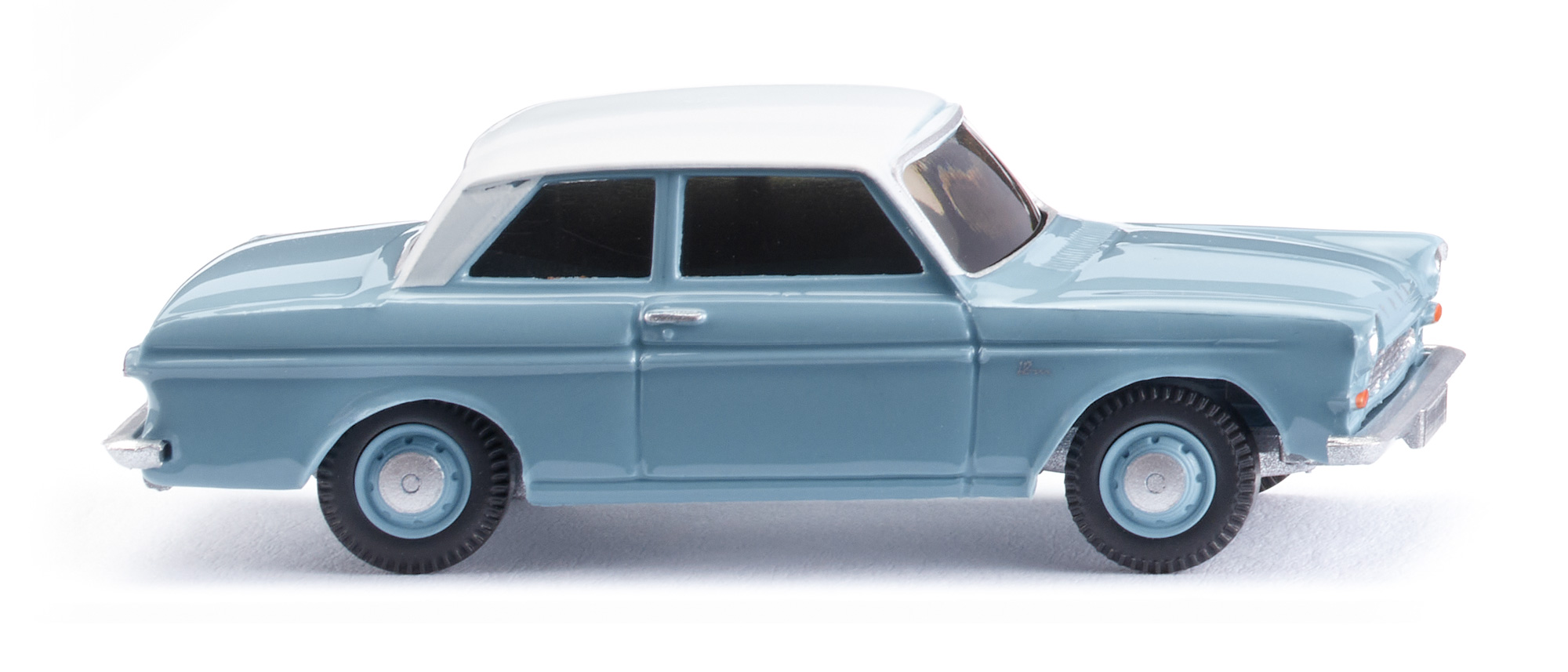 Ford Taunus 12M (Typ P4 = Projekt 4, Modell 1962-1966), pastellblau / weiß, Wiking, 1:87, mb