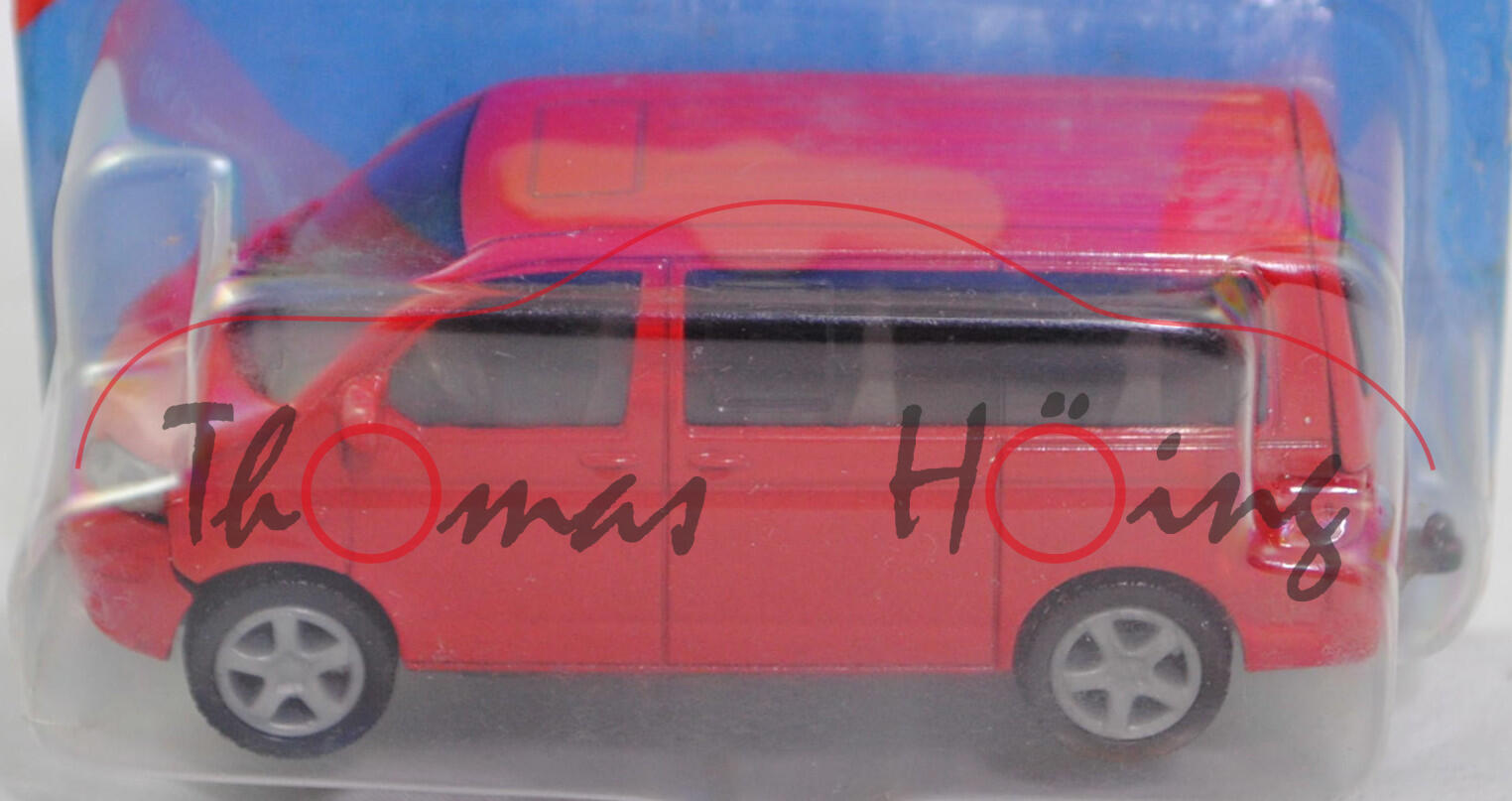 00001 VW T5.1 Multivan 3.2 V6 4MOTION (Typ 7H, Mod. 2003-2009), karminrot, SIKU, 1:58, P28cE geklebt