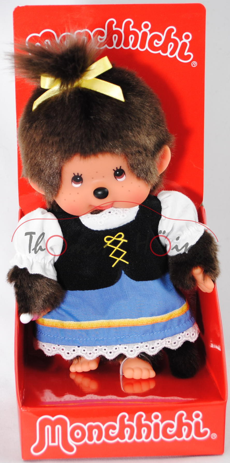 Monchhichi Bavarian Girl (Bayrisches Mädchen), 20 cm groß, Sekiguchi