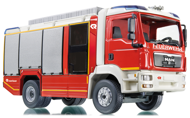 MAN TGM Rosenbauer AT, feuerrot, FEUERWEHR, Wiking, 1:43, mb