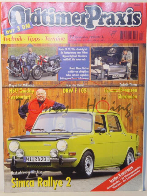 Oldtimer Praxis, Heft 12, Dezember 1998