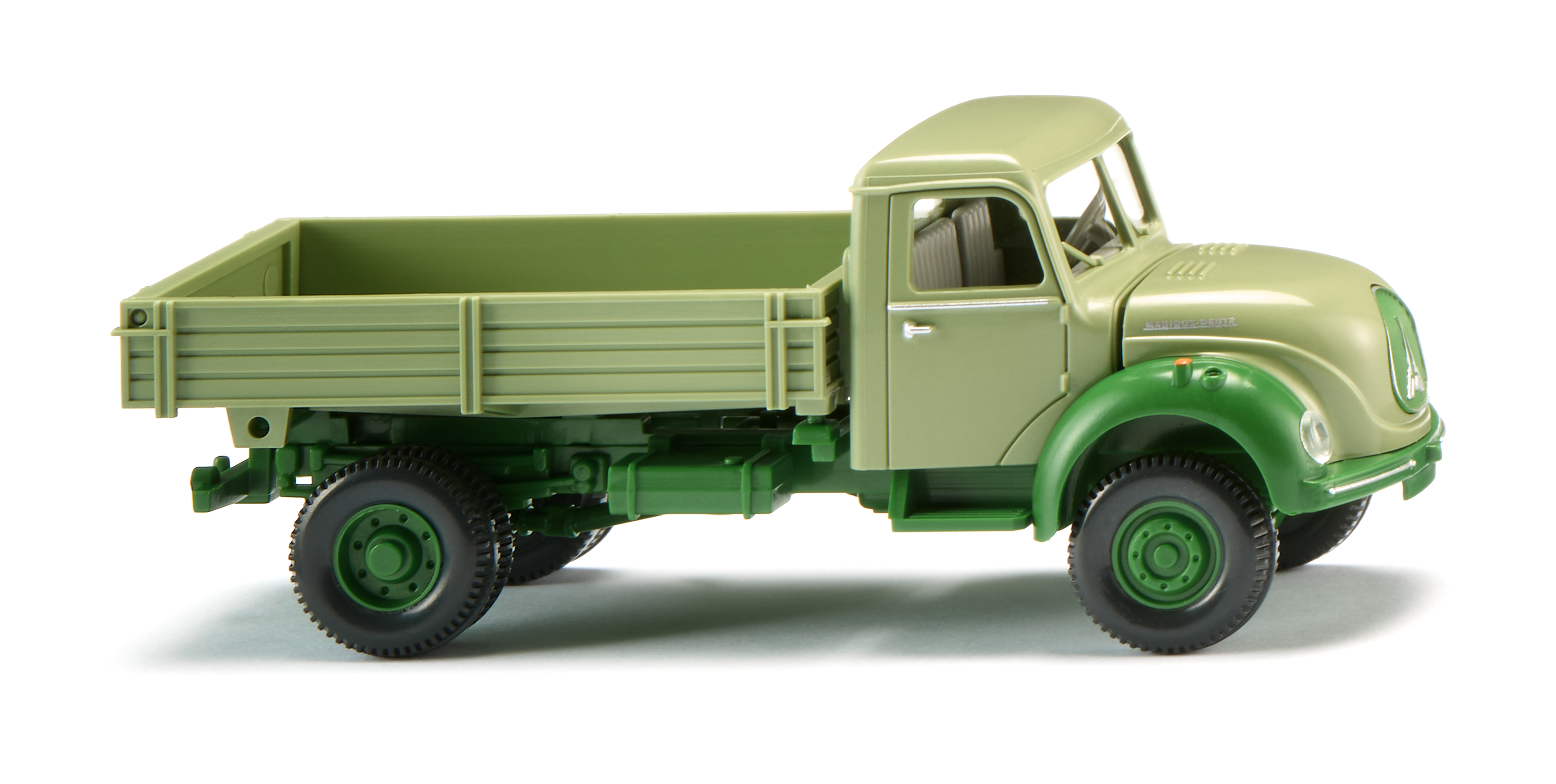 Magirus-Deutz Sirius-K (Rundhauber, Mod. 1958-1967) Pritschenkipper, hellgrün, Wiking, 1:87, mb