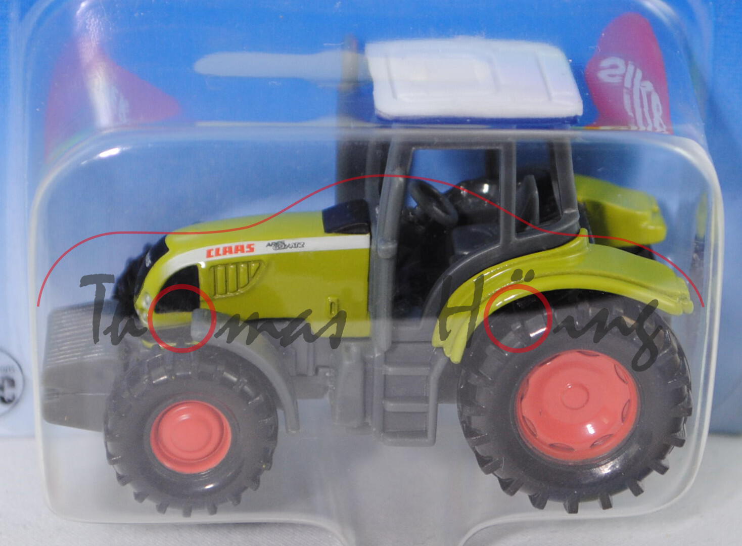 CLAAS ARES 697 ATZ Traktor (Mod. 05-07), signalweiß/claasgrün/basaltgrau, Sitz+Lenkrad basaltgrau, K