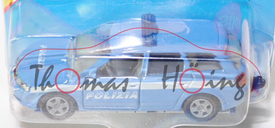 00500 I Audi A4 Avant 2.5 TDI quattro (B6, Typ 8E, Mod. 01-04) Polizia, blau, POLIZIA, P29e