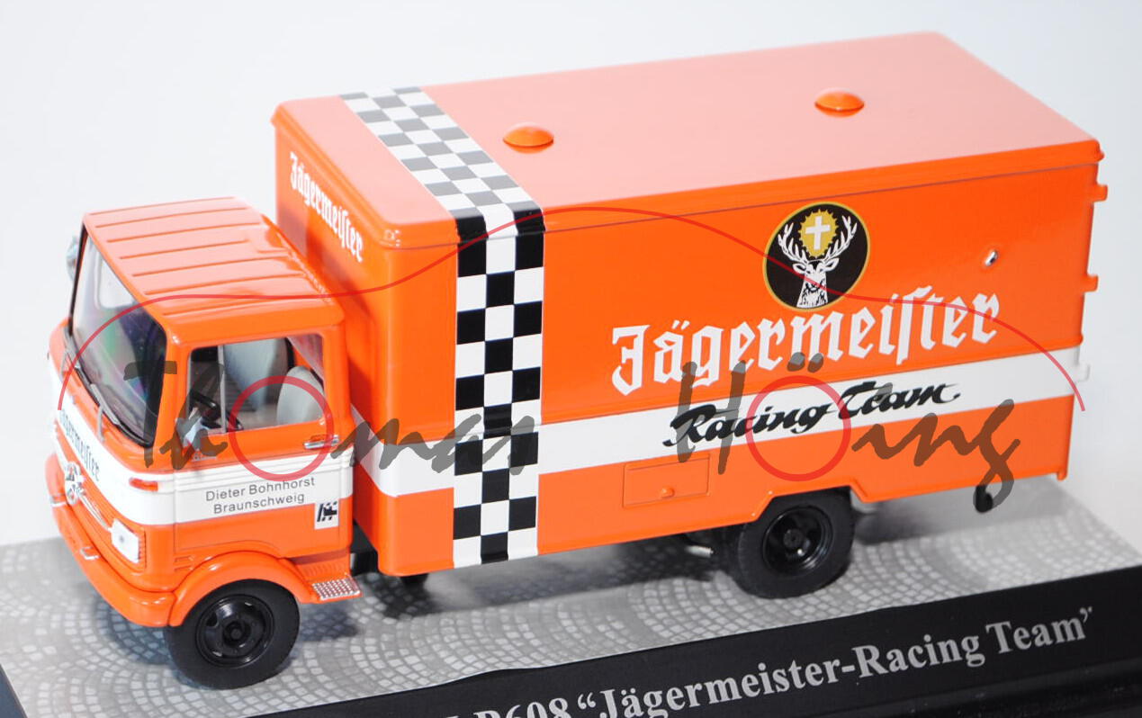 Mercedes-Benz LP 608 (Typ leichte kubische Kabine) Jägermeister-Racing Team, Modell 1965-1977, reino