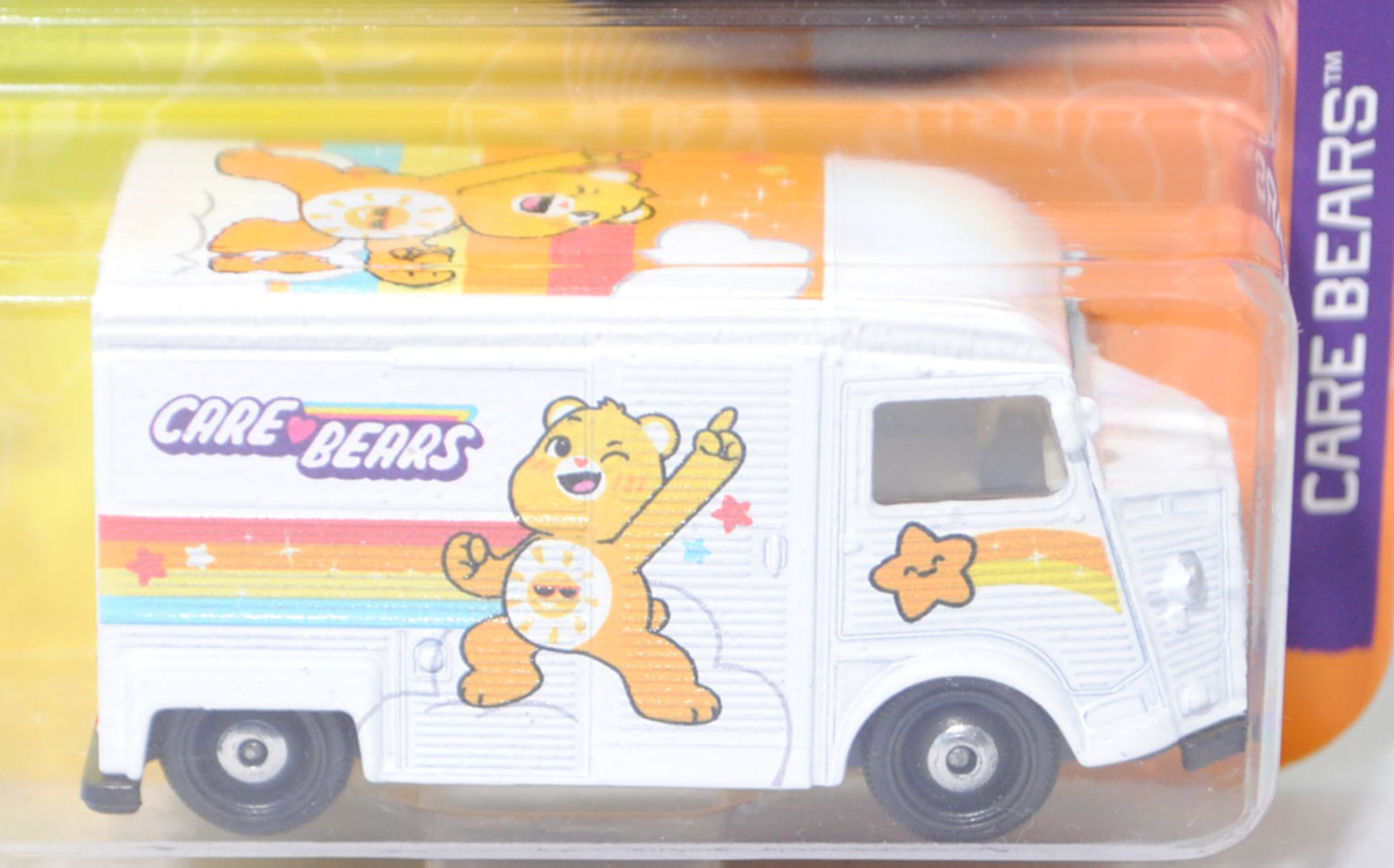 Citroen Typ HY (Typ Kleintransporter, Modell 1948-1981) Kastenwagen (Nr. 255A), reinweiß, CARE BEARS, majorette, 1:60, Blister (CARE BEARS™ PREMIUM CARS)