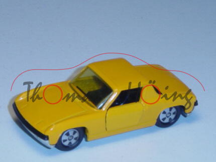 VW-Porsche 914/6, melonengelb, innen schwarz, Lenkrad schwarz, Verglasung gelb, R9, P8