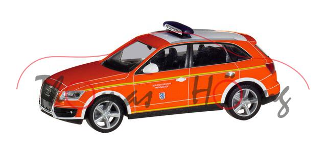 Audi Q5 (Typ 8R, Modell 2008-2012) Kommandowagen Feuerwehr Ingolstadt, Herpa, 1:87, mb