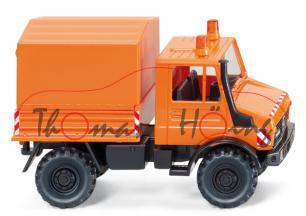 Unimog U 1700 Kommunaldienst, Modell 1975, pastellorange/schwarz, Wiking, 1:87, mb