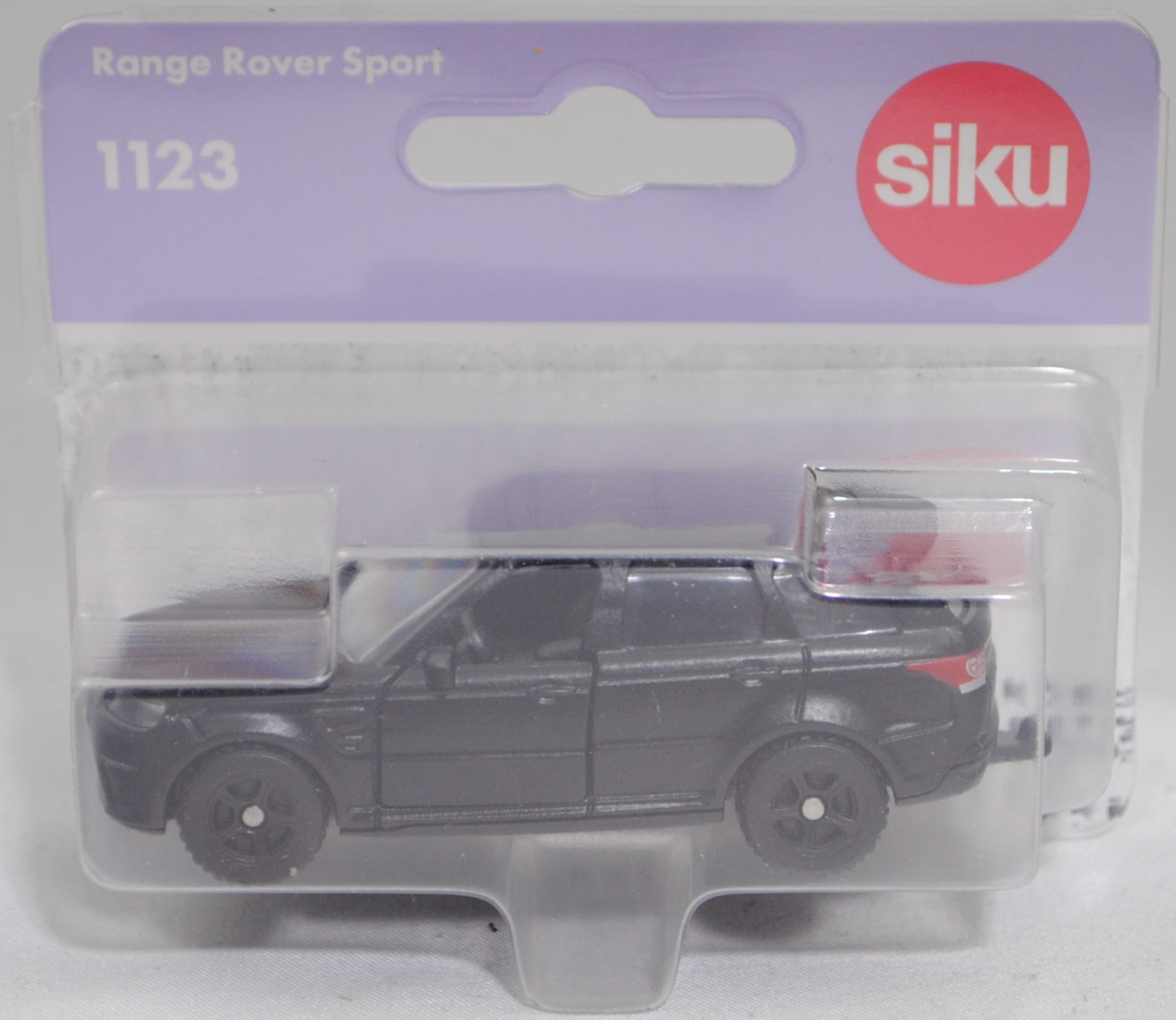 00000 Range Rover Sport SVR (2. Generation Range Rover Sport, interne Baureihenbezeichnung L494, Vorfacelift, Modell 2014-2017), schwarz, SIKU SUPER, 1:63, P29f