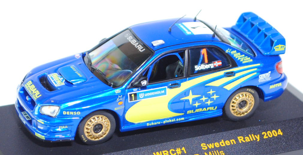 Subaru Impreza WRC 2003 (WRX Sti, Typ GD B-E), Modell 2002-2005, signalblaumetallic, Rallye Schweden