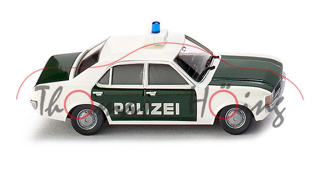 Polizei - Ford Granada, Mj. 1972, cremeweiß/tannengrün, POLIZEI, Wiking, 1:87, mb