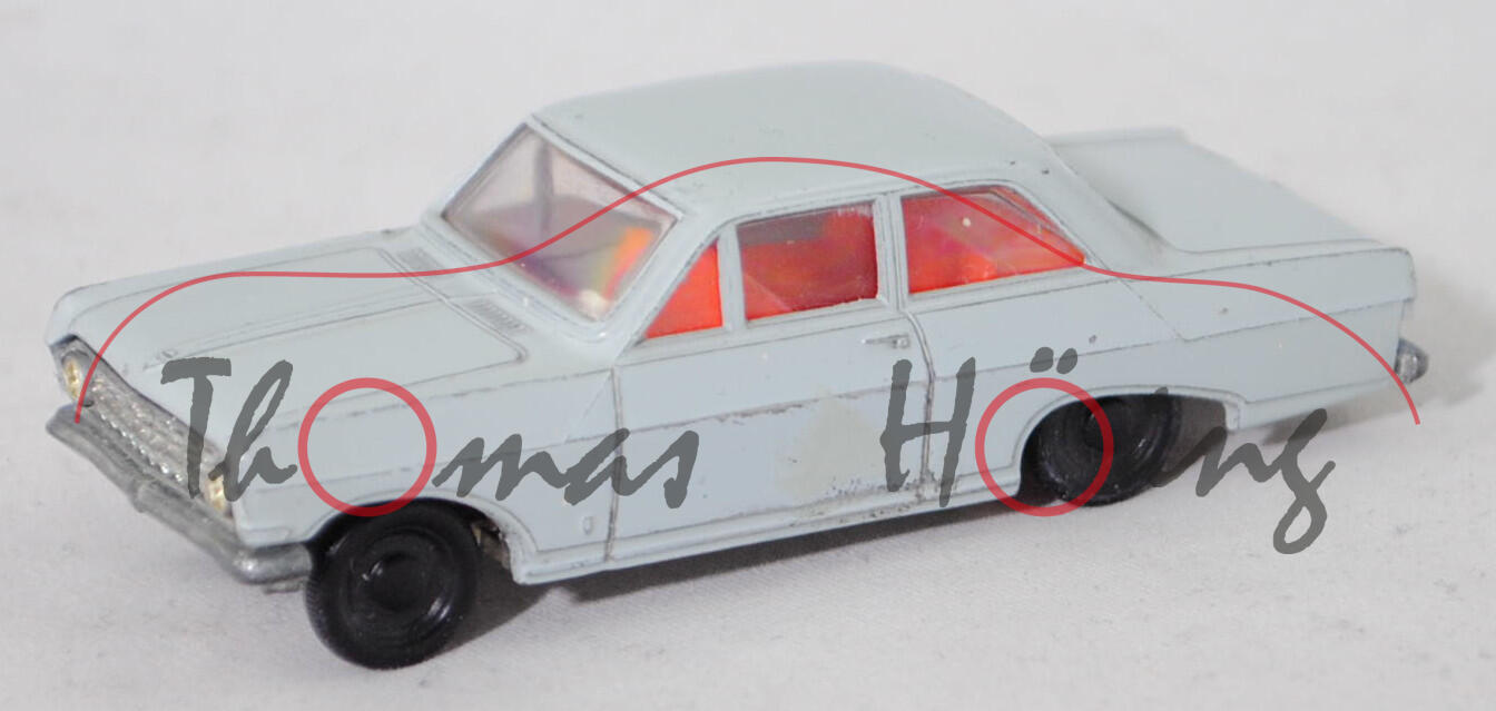 00000 OPEL REKORD 2türig 1500 (REKORD A, Modell 1963-1965), hell-zementgrau, Lenkrad cremeweiß, R1, SIKU, 1:62, vsc (Rückleuchten weg)