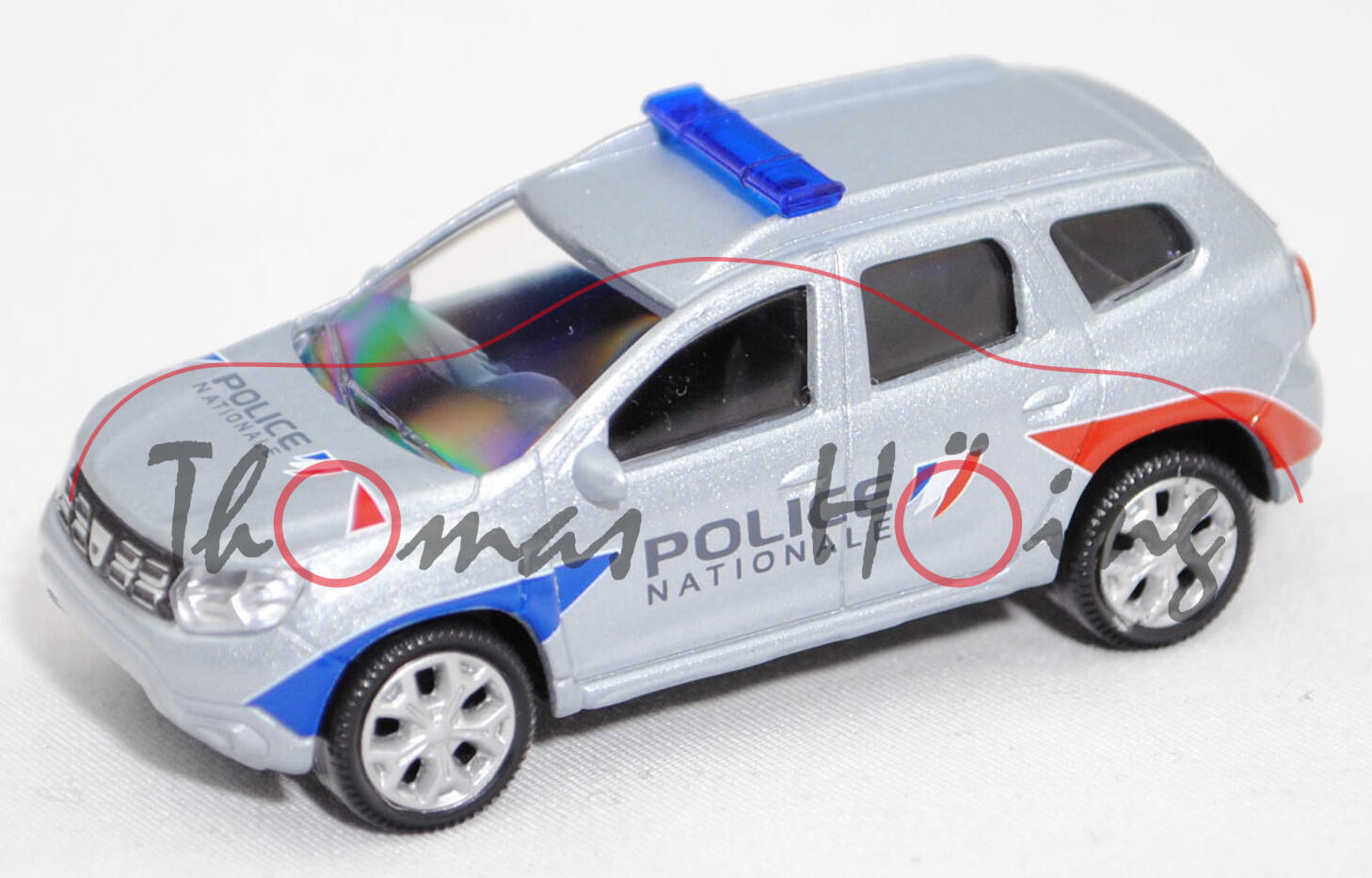 Dacia Duster (2. Gen., Modell 2018-) Polizei, blausilbermet., POLICE / NATIONALE, Norev, 1:64, mb