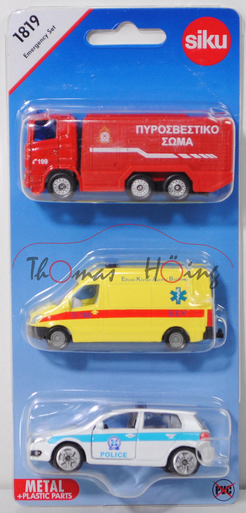 00900 GR Emergency Set, mit: Scania R380+MB Sprinter II+VW Golf VI, C 199 / AMBULANCE / POLICE, P29e