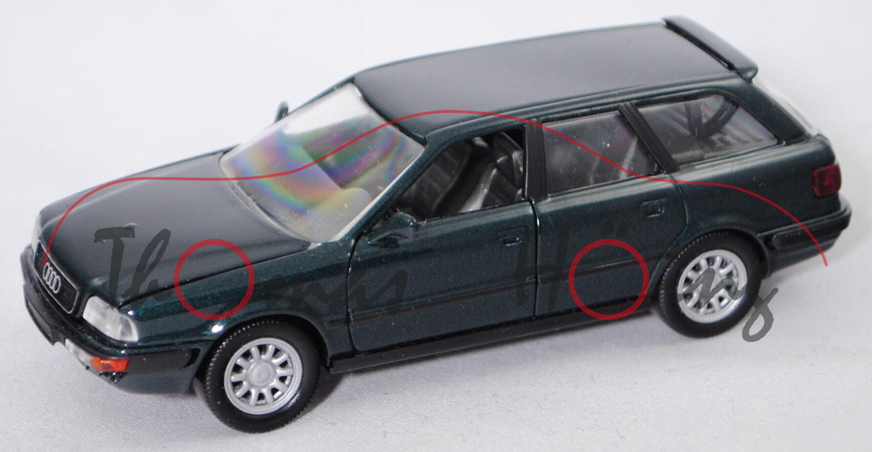 Audi 80 Avant quattro 2.8 E (B4, Typ 8C, Modell 1992-1995), gomera perleffekt, Schabak, 1:43, mb