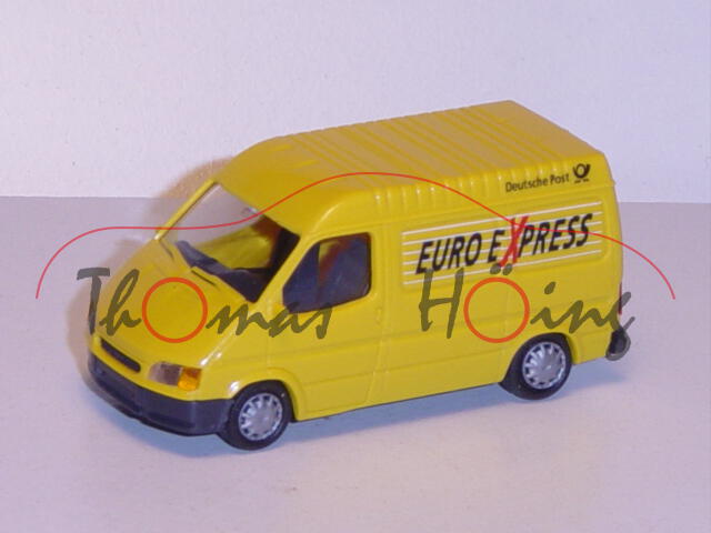 Ford Transit, kadmiumgelb, Deutsche Post / EURO EXPRESS, Rietze, 1:87, Werbebox