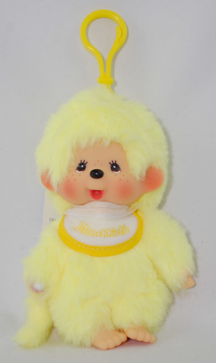Monchhichi Colors Key Chain (Schlüsselanhänger Monchhichi gelb), Schlüsselanhänger, 15 cm groß, Sekiguchi (EAN 4905610204106)