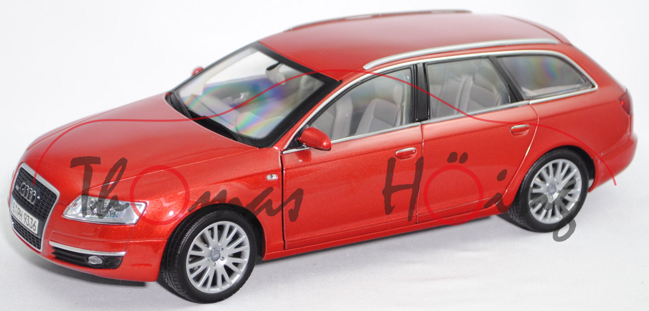 Audi A6 Avant 3.2 FSI quattro (C6, Typ 4F, Mod. 2005-2008), canyonrot perleffekt, Norev, 1:18, mb