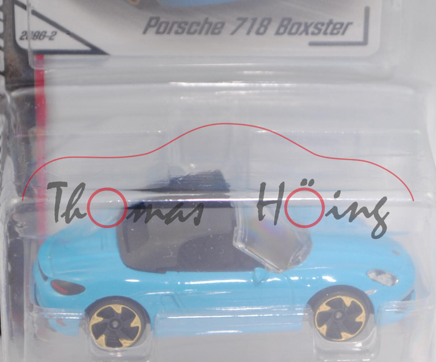 Porsche 718 Boxster (Typ 982, Modell 2016-), miami blue, majorette, 1:58, Blister (Porsche Edition)