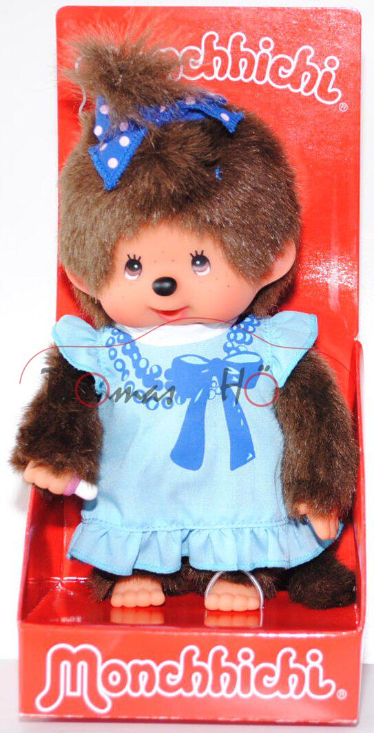 Monchhichi Printed Blue One-Piece Girl, 20 cm groß, Sekiguchi