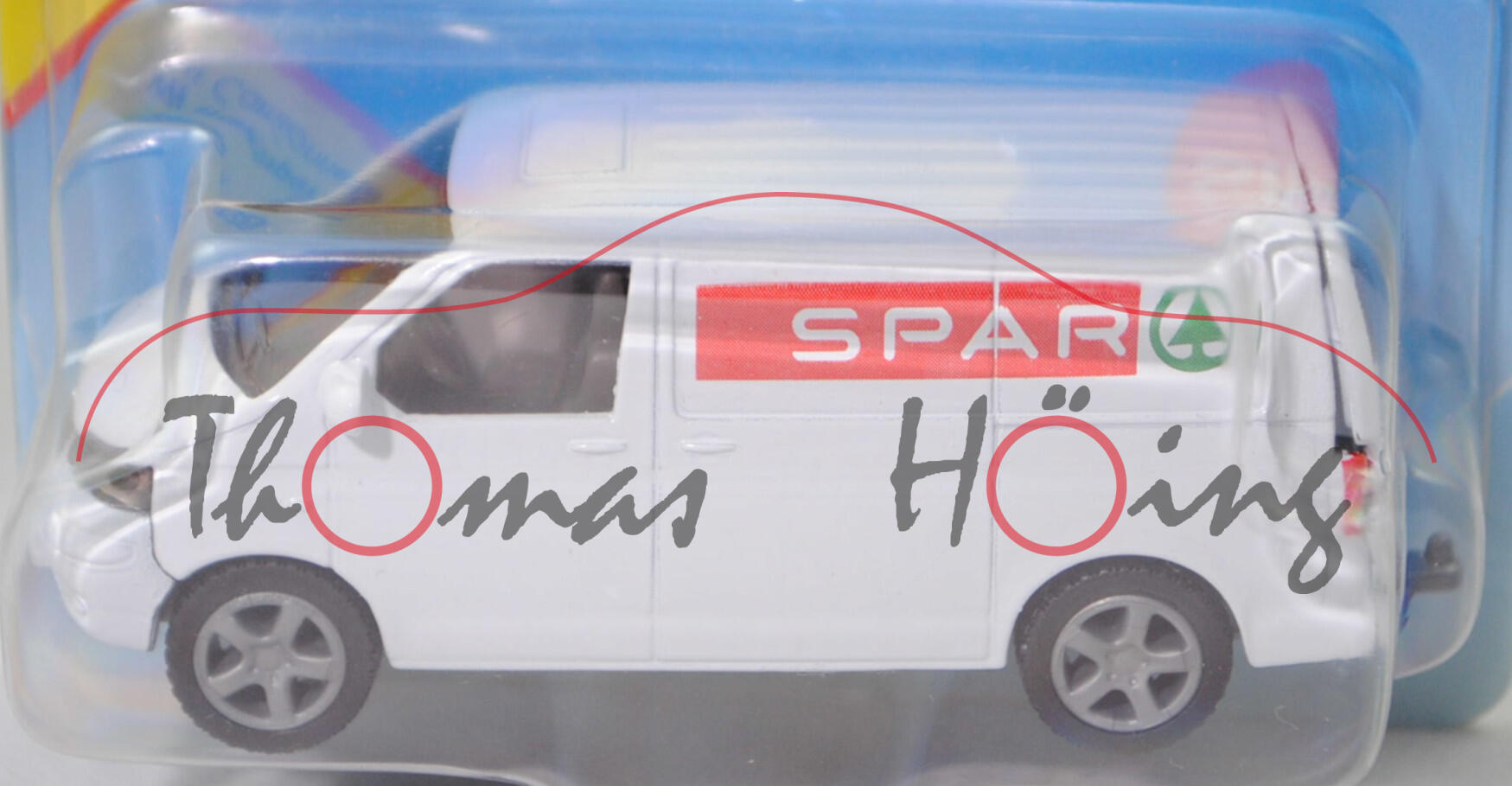 00423 SPAR VW T5.1 Transporter (Modell 2003-2009), reinweiß, SPAR, SIKU, 1:58, P29b (Limited)