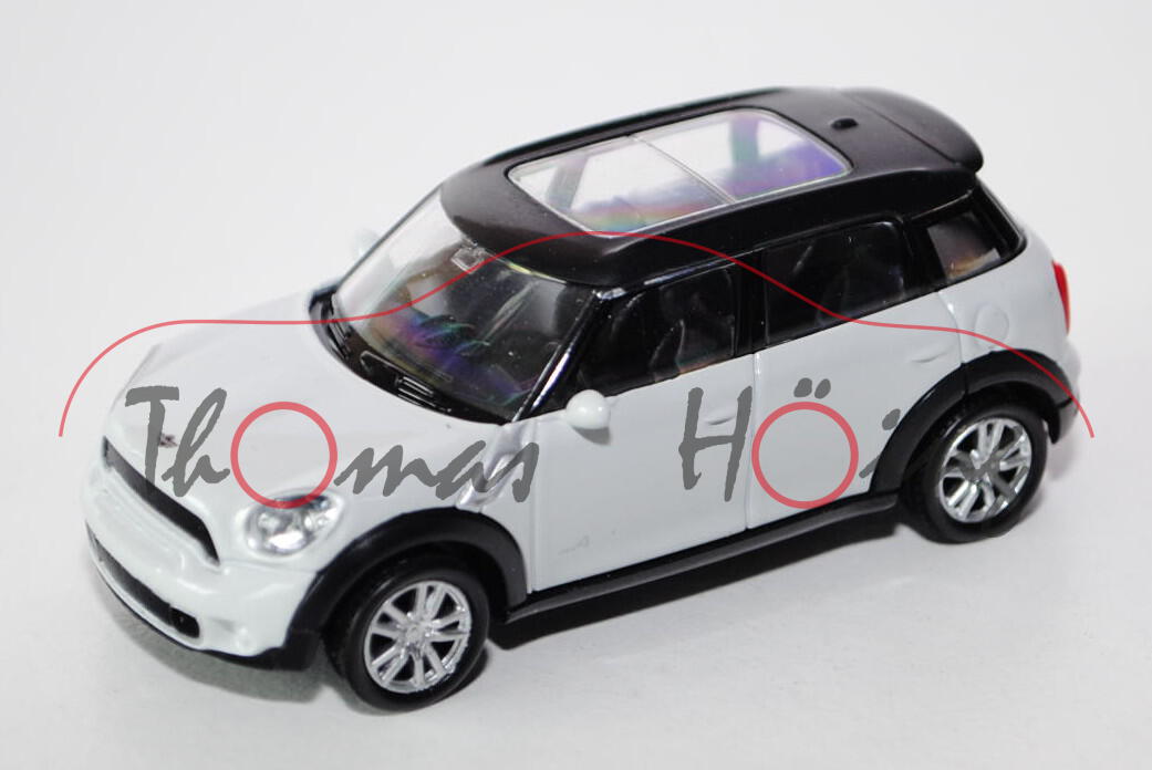 Mini Cooper S Countryman, reinweiß/schwarz, innen schwarz, Free Wheel, Unifortune RMZ City, 1:58 (3 