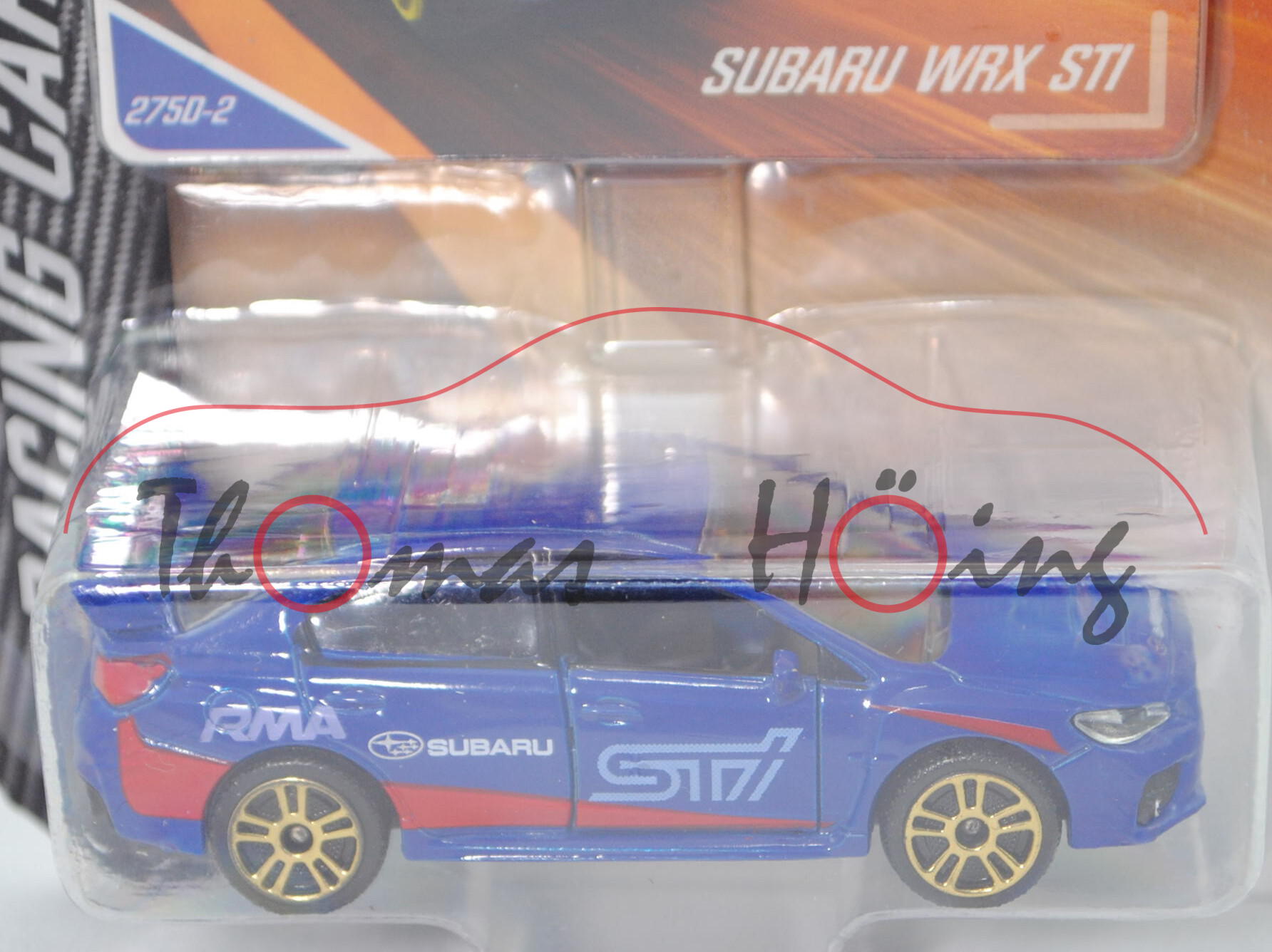 Subaru WRX STi (4. Gen., Modell 2014-) (Nr. 275 D), ultramarinblau, RMA SUBARU STi, Nr. 275D-2, 1:58