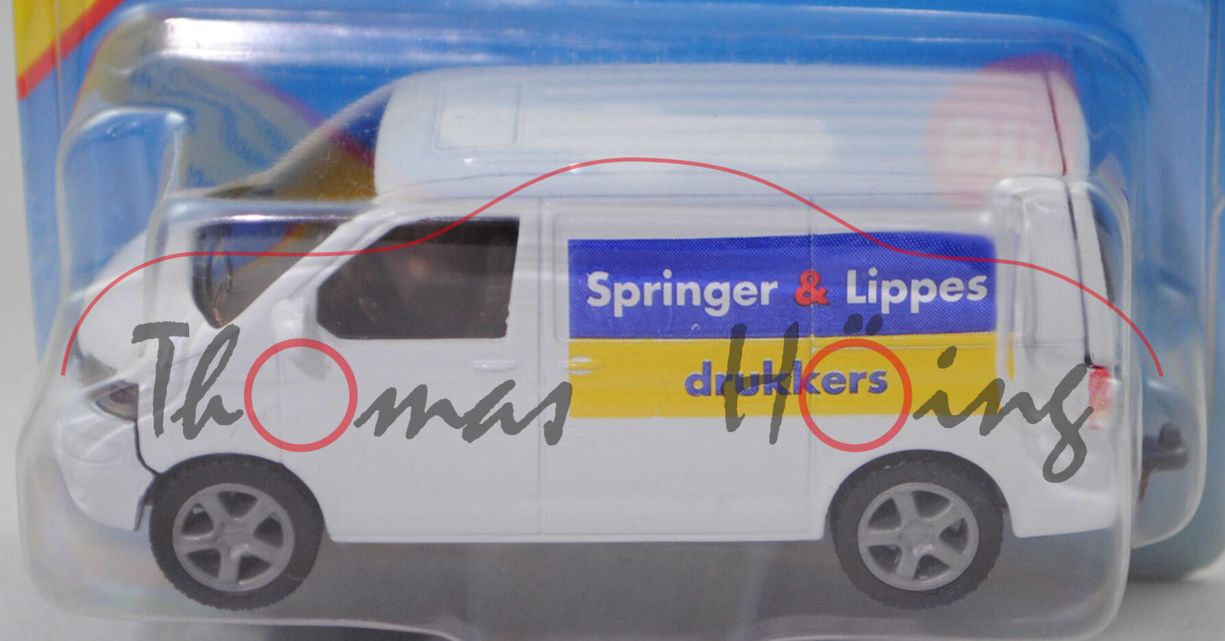 00423 Springer & Lippes VW T5.1 Transporter (Modell 2003-2009), weiß, Springer & Lippes, SIKU, P29b