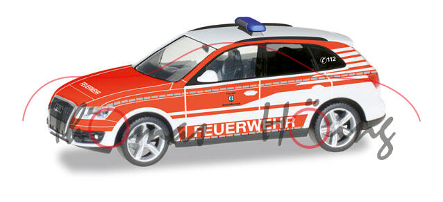 Audi Q5 (Typ 8R, Facelift, Mod. 12-16) Kommandowagen Feuerwehr Ransbach-Baumbach, Herpa, 1:87, mb