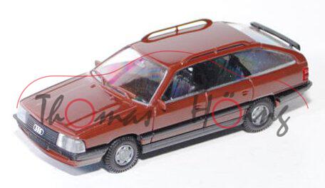 Audi 200 Avant Turbo quattro (C3, Typ 44), Modell 1983-1991, mahagonibraun, Rietze, 1:87, mb