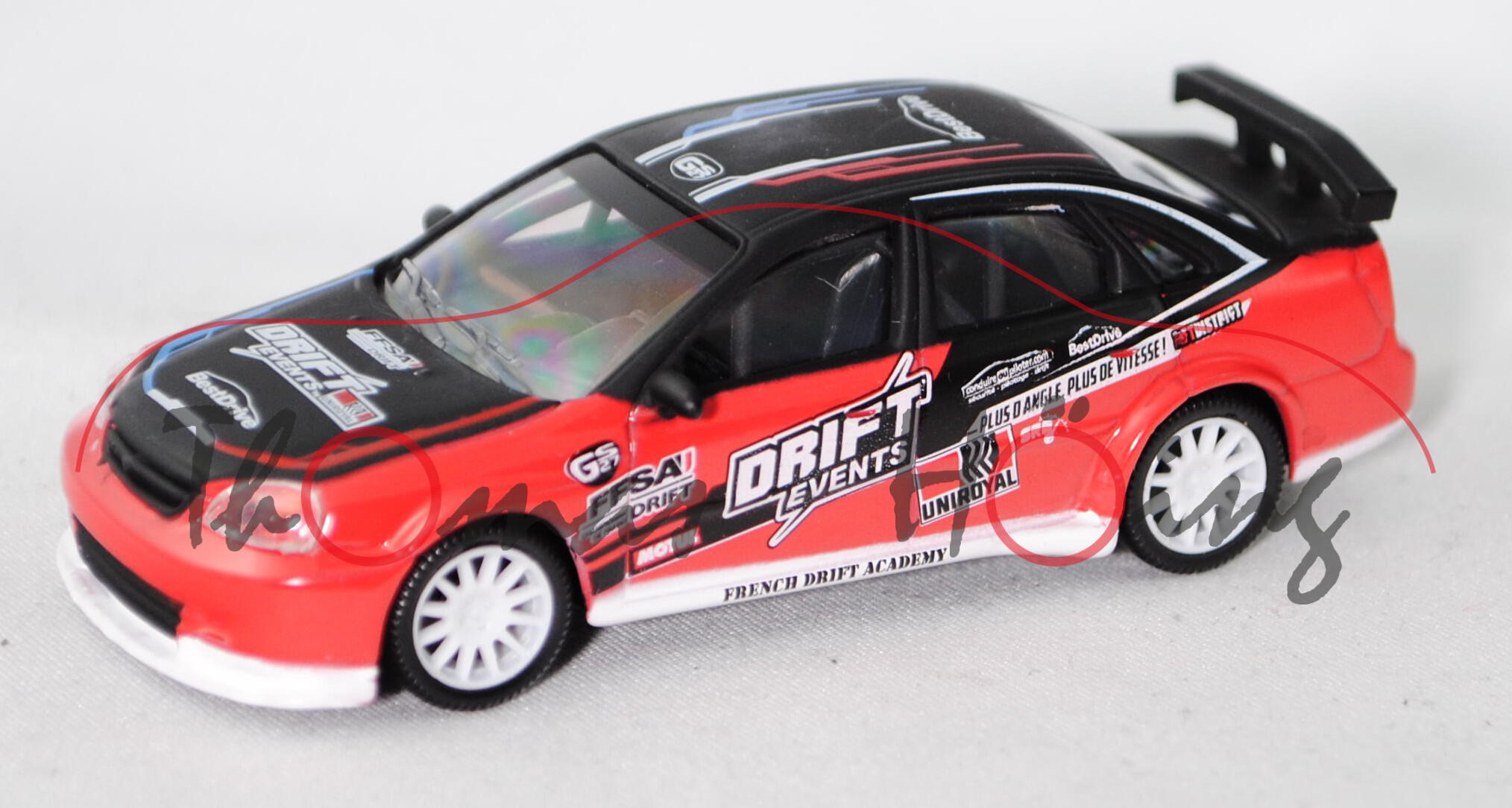 Chevrolet Lacetti WTCC, mattschwarz/dunkel-erdbeerrot/reinweiß, DRIFT / EVENTS / MOTUL / UNIROYAL, c