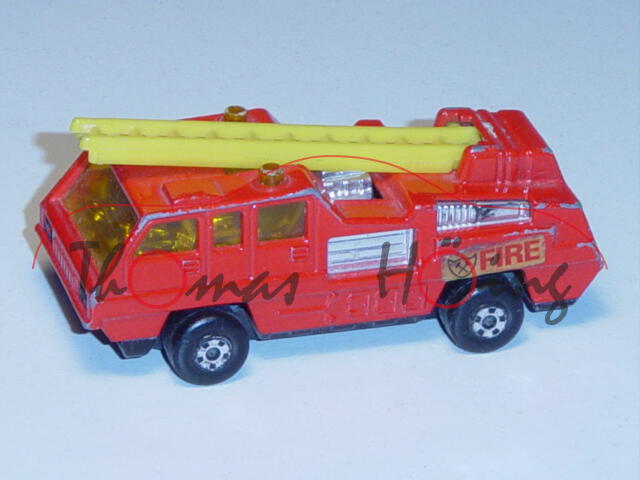 Blaze Buster, rot, gelbe Leiter, mit Aufkleber FIRE auf den Seiten, Matchbox Superfast Series, Model