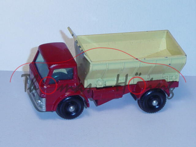 Ford Grit Spreader, dunkel-karminrot/blaßgelb, Matchbox Series