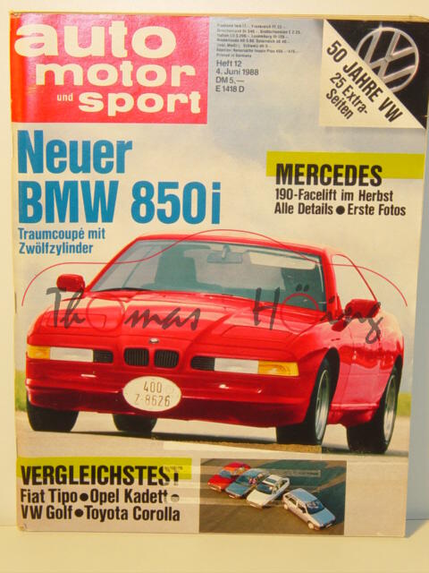 auto motor und sport, Heft 12, 4. Juni 1988