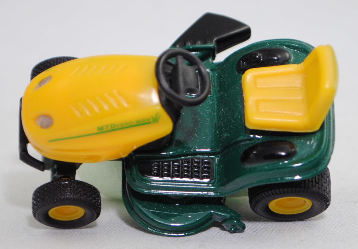 00000 Rasentraktor MTD YaRD-MaN AG 5165 AUTODRIVE™ (Modellnummer 13AE504G643, 4-Style, Modell 2002-2002), gelb/grün, Frontscheinwerfer 4 mm hoch, SIKU SUPER, 1:32, m