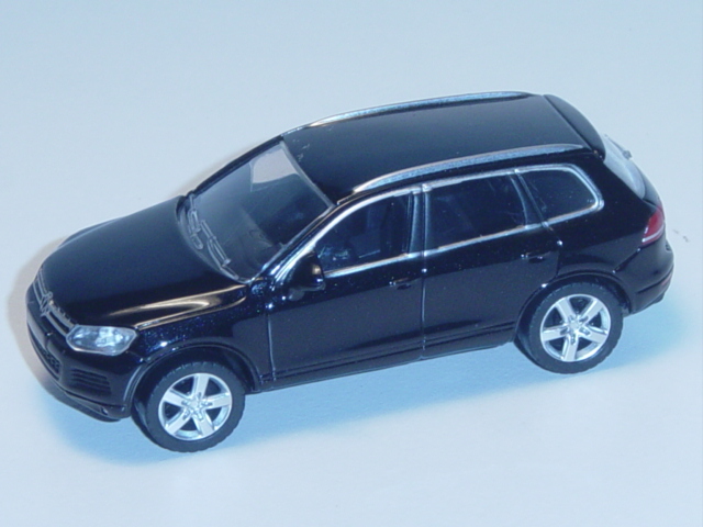 VW Touareg, deep black perleffekt, 1:50, Norev, Werbeschachtel