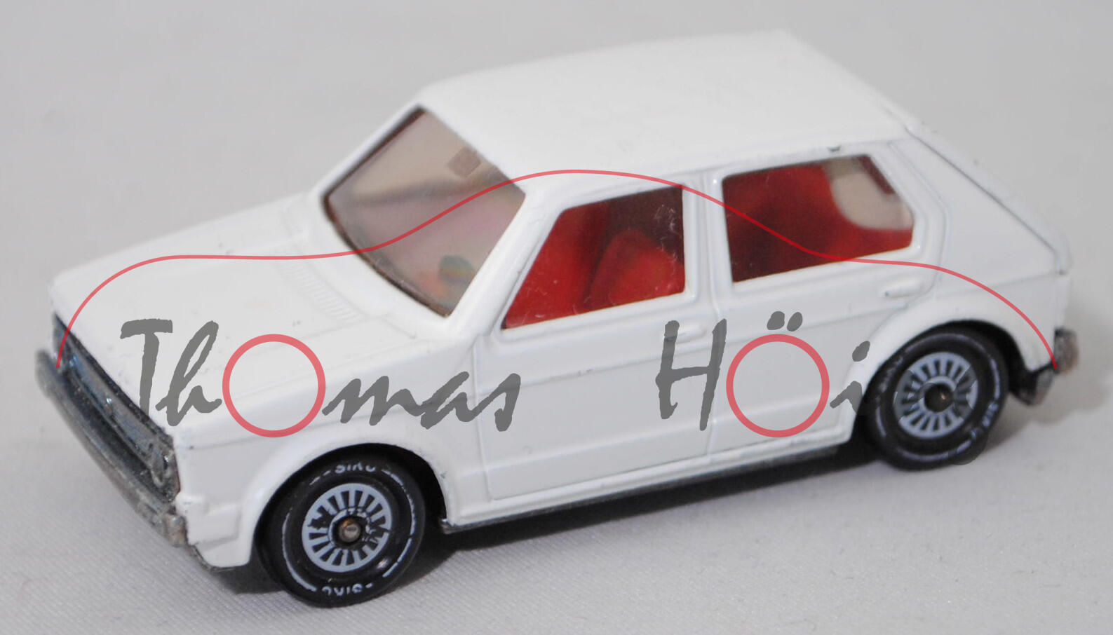 06400 HU VW Golf I LS m. 4 Türen (Typ 17, Mod. 78-80), weiß, innen rot, SIKU Ungarn/Metchy, 1:55, m-