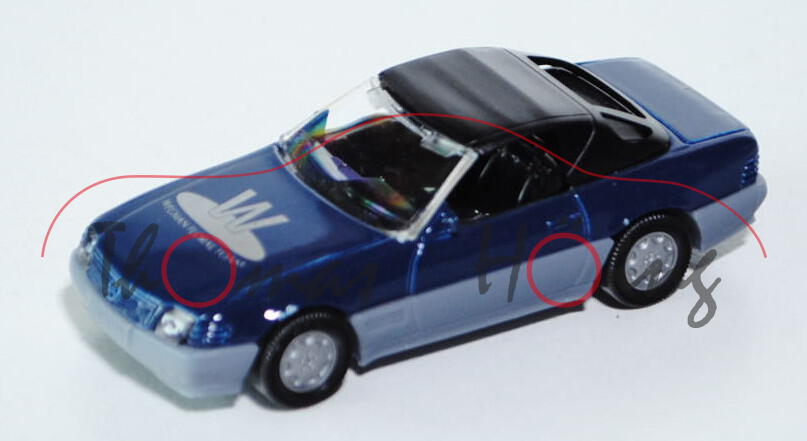 00002 Wegman Mercedes 500 SL mit Hardtop (R 129, Modell 89-92), saphirblau, B7, WEGMAN