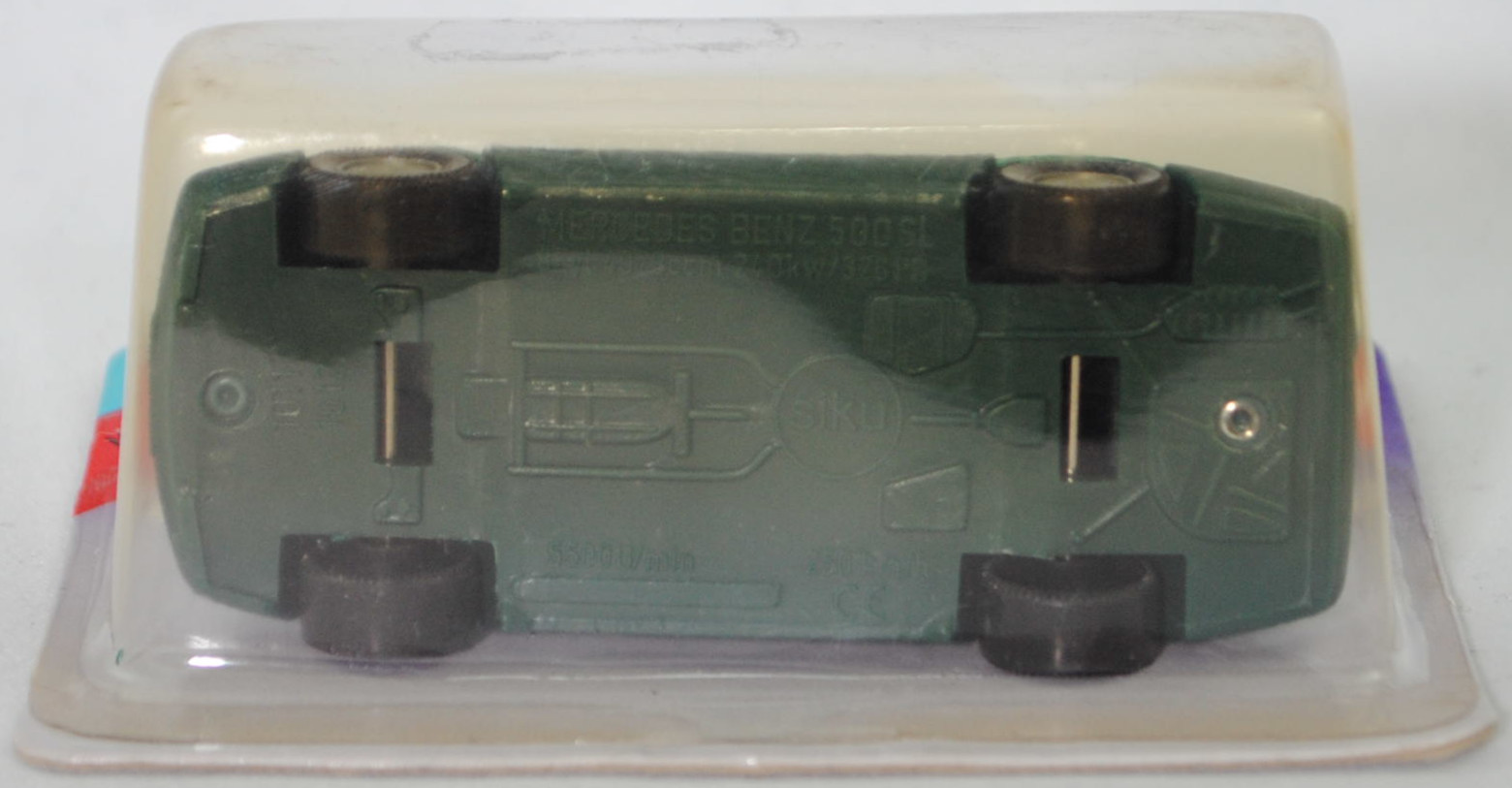 00004 Mercedes-Benz 500 SL (R 129, Modell 1989-1992), türkisgrünmetallic, Stern im Kühlergrill silber, Heckklappe mit Stern, Hong, B7, SIKU SUPER, 1:55, P27