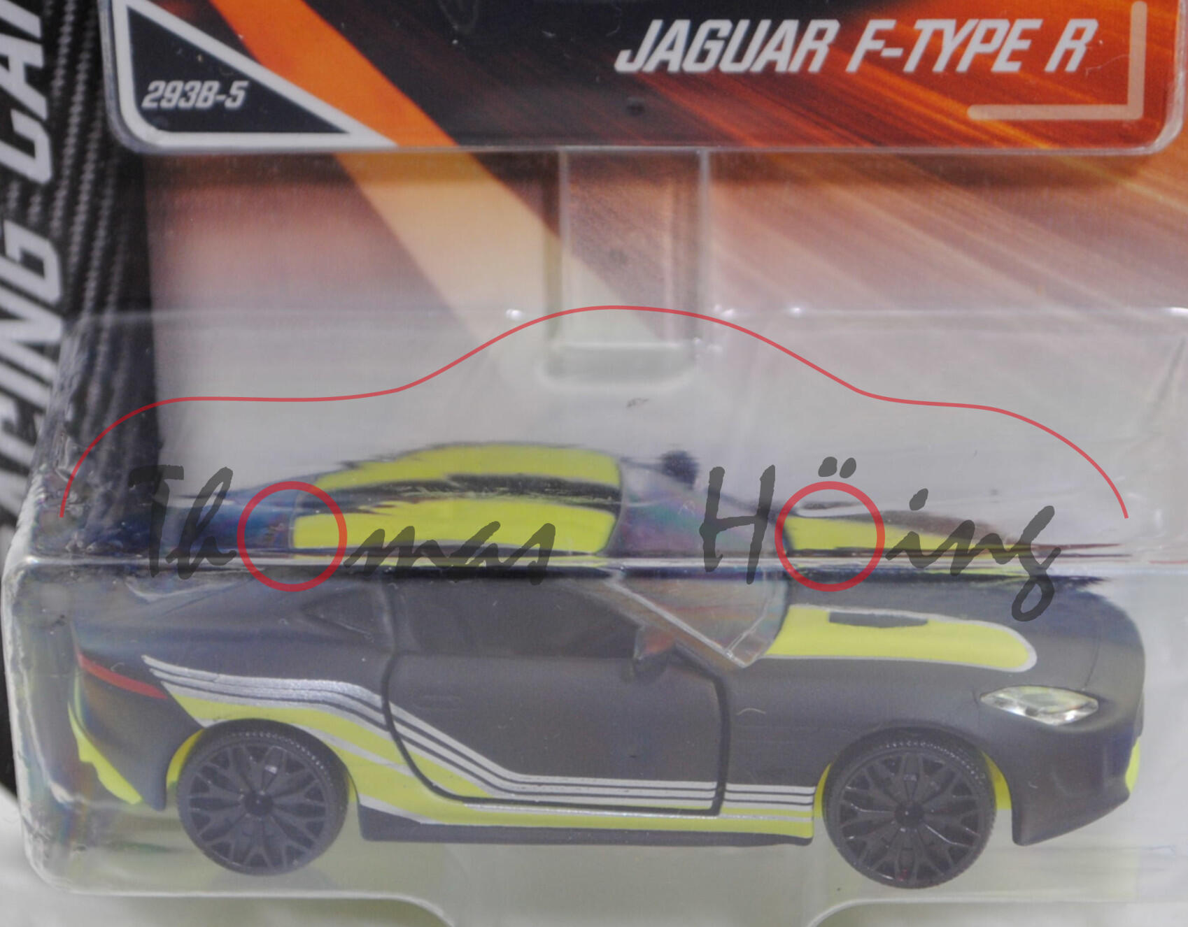 Jaguar F-Type Coupé R 5.0 V8 AWD (Typ X152, Mod. 14-17), mattschwarz, Nr. 293B-5, majorette, 1:59, Blister