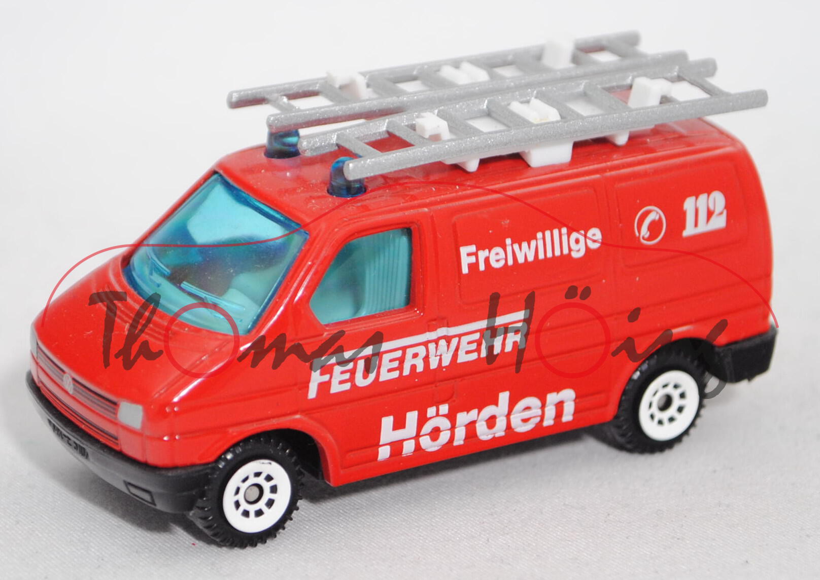 VW T4 Transporter Kastenwagen (Typ 70, Mod. 90-95) Feuerwehr-Gerätewagen, rot, FEUERWEHR / Hörden